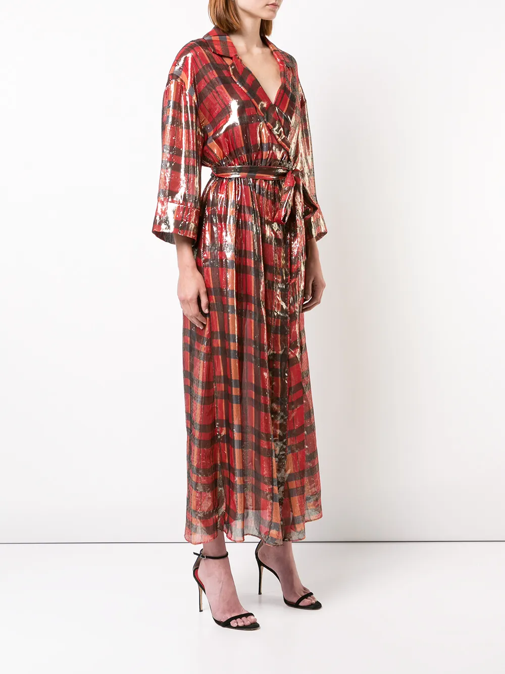 chaps wrap dress