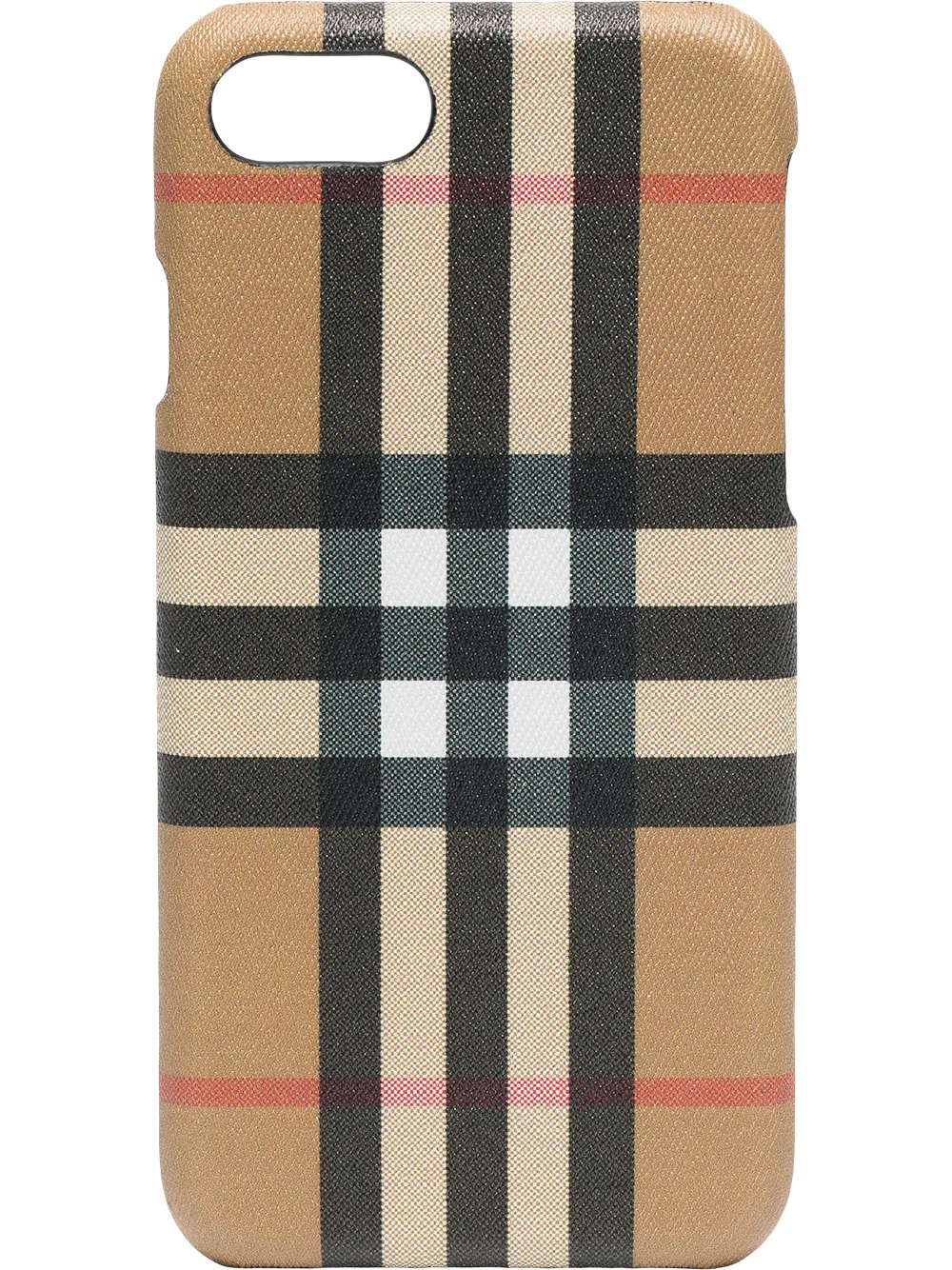 Neutral Burberry Check Printed Iphone 8 Case For Women 