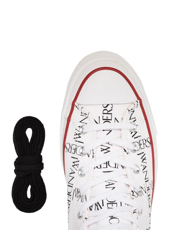 Converse x JW Anderson White Logo Print Sneakers White FARFETCH AO