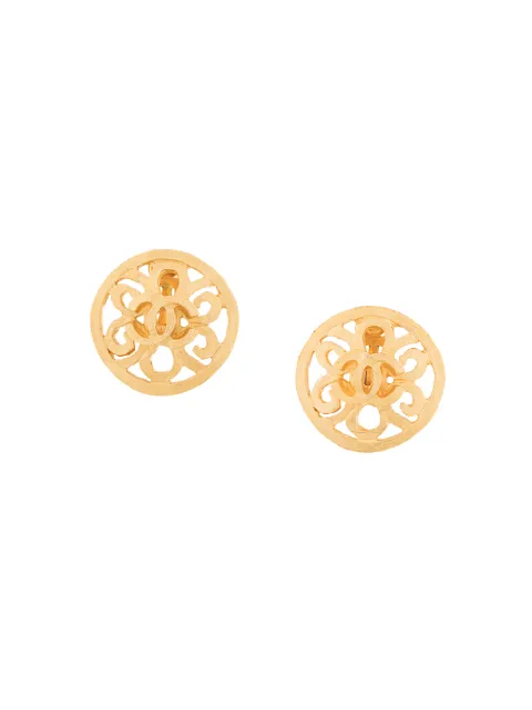 CHANEL Pre-Owned 1995 CC logo clip-on earrings