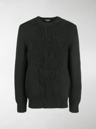 Alexander McQueen cable-knit skull 