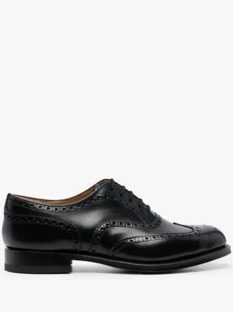 Church's black leather oxford shoes