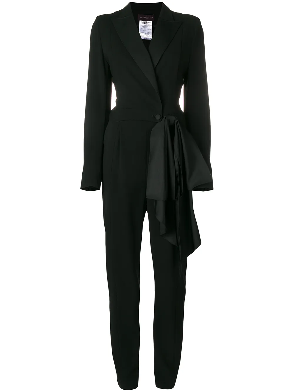Talbot Runhof bow detail jumpsuit