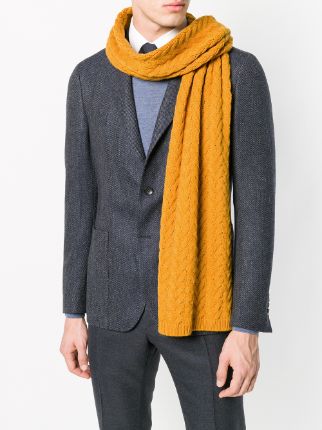 cable knit scarf展示图