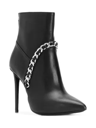 chain trim heeled boots展示图