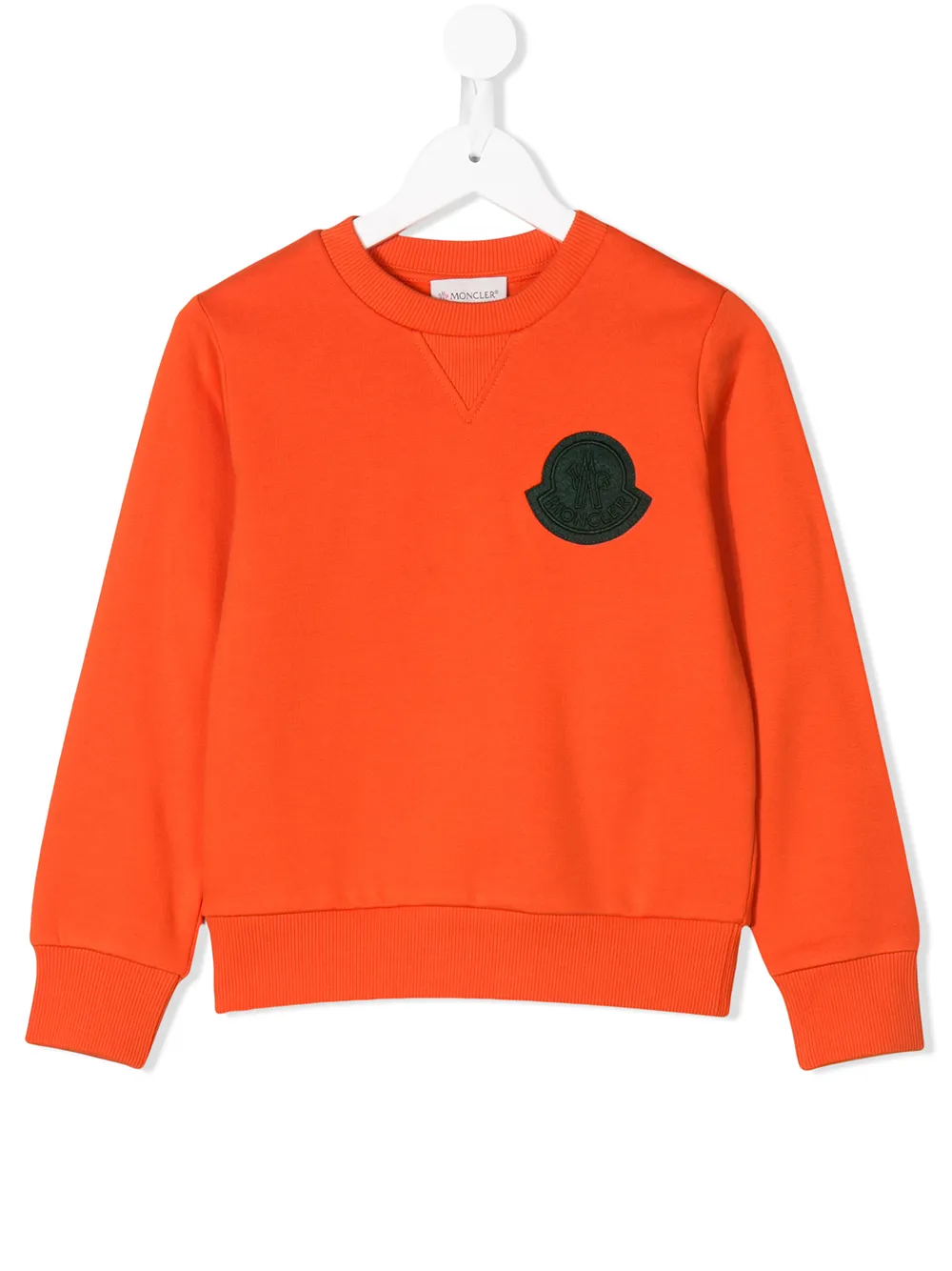 Moncler Kids logo patch sweatshirt Moncler Kids logo patch sweatshirt