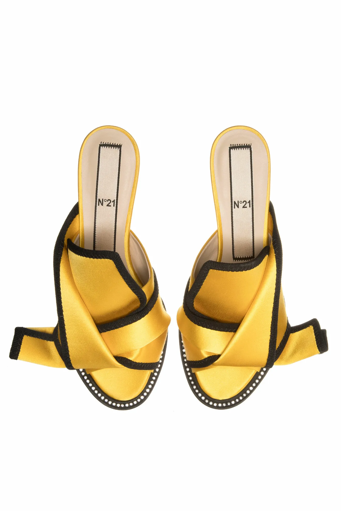yellow bow mules