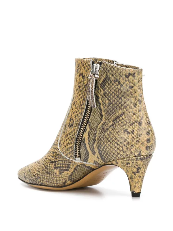 Isabel Marant Ormmönstrade Stövlar Med Taxklack Farfetch Isabel Marant Ormmönstrade Stövlar Med Taxklack Farfetch