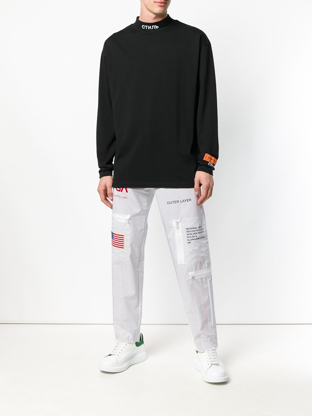 фото Heron Preston NASA wide leg trousers