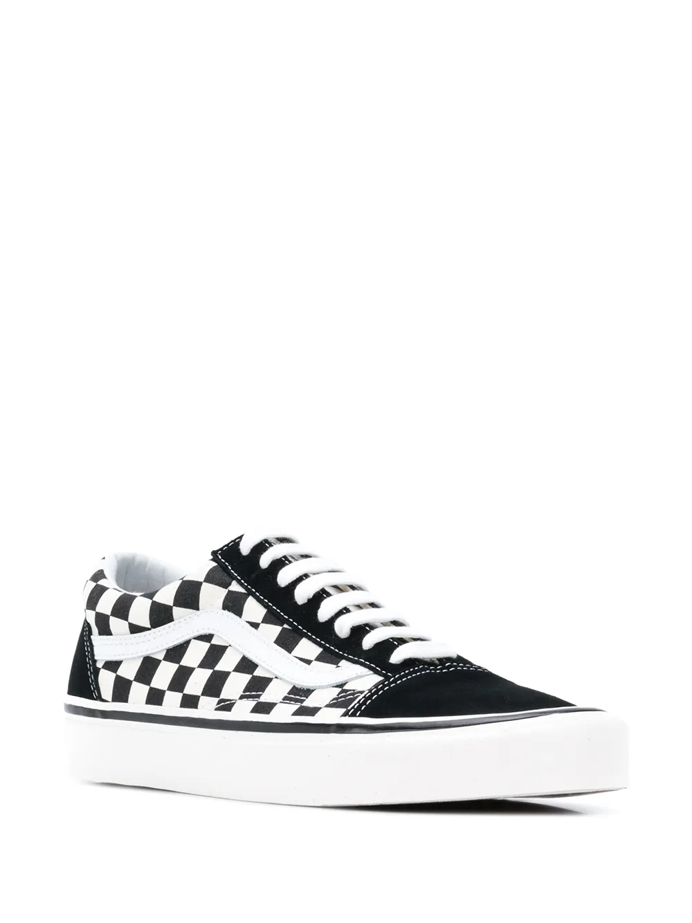 Shop Vans black and white old skool 36 dx leather and canvas sneakers ...