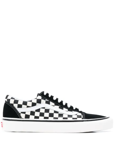 Vans black and white old skool 36 dx leather and canvas sneakers