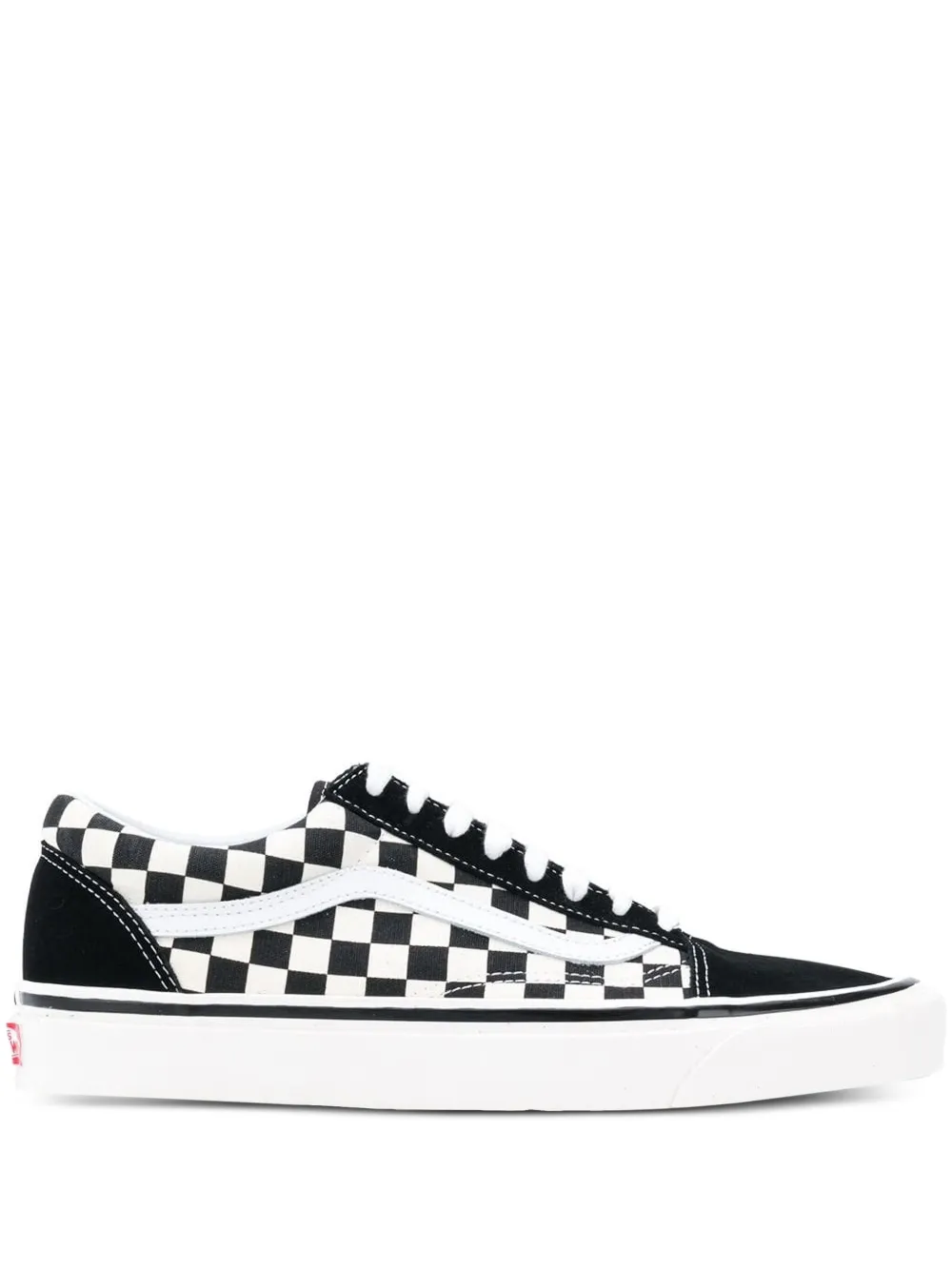 Vans black and white old skool 36 dx leather and canvas sneakers | Black | Image 1