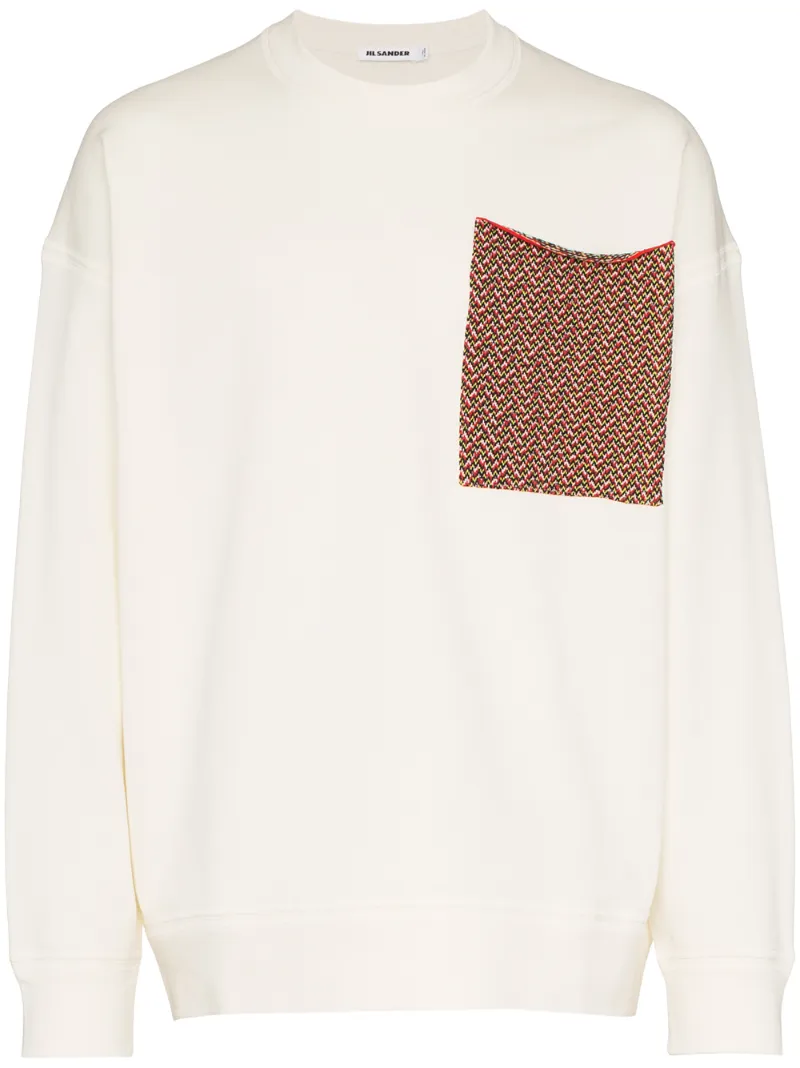Jil Sander трикотажный топ с накладным карманом