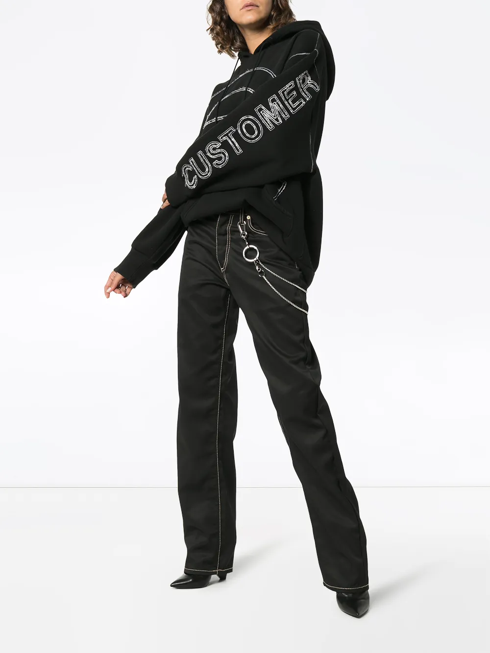 Telfar À Oversize Logo Brodé Sweat Farfetch RgRwzfq