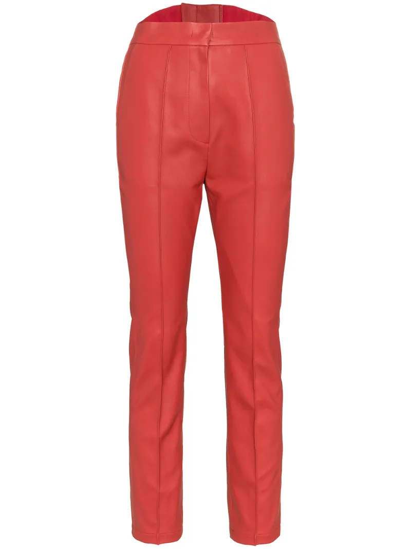 PushBUTTON брюки из искусственной кожи