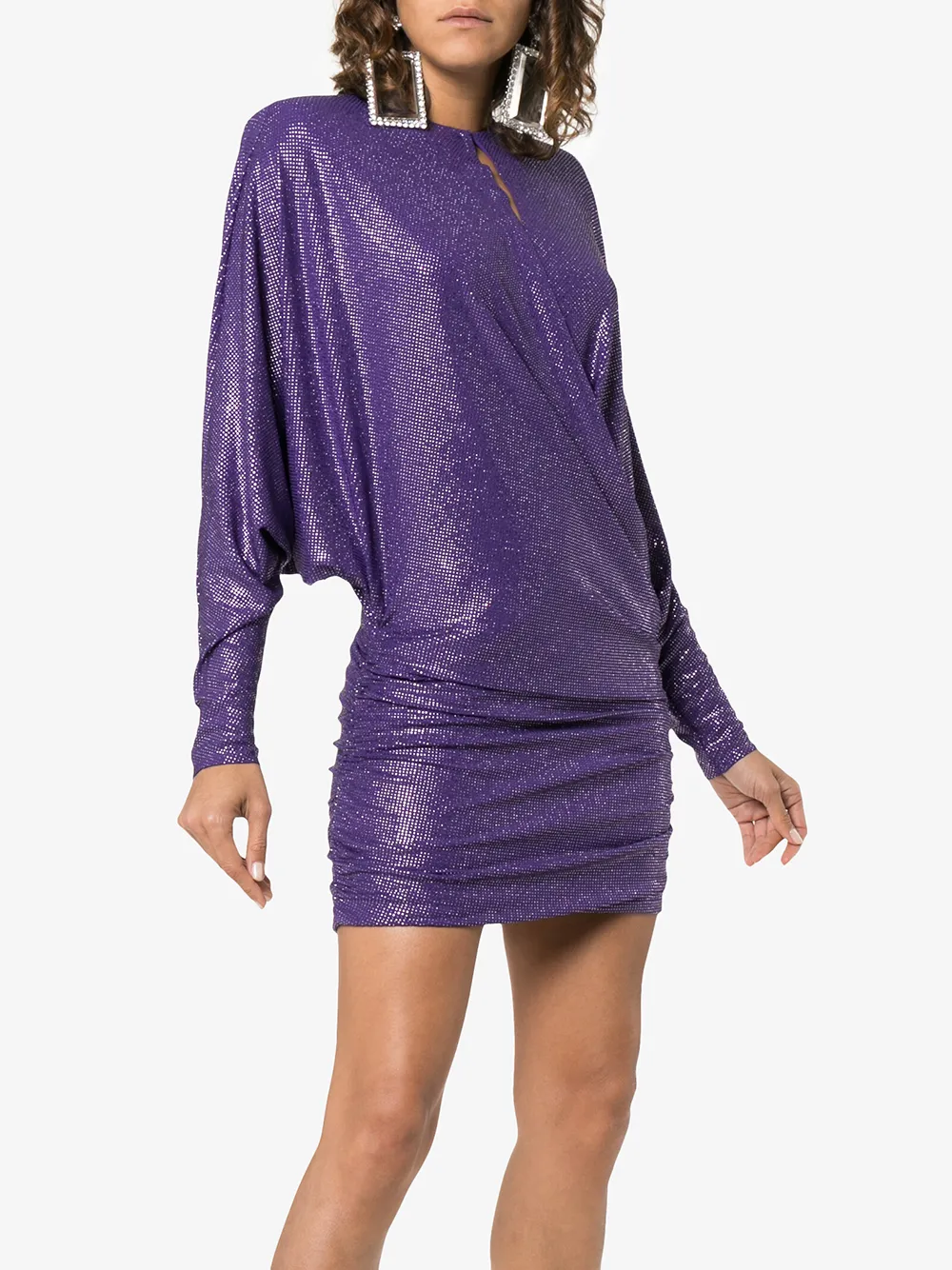 alexandre vauthier purple dress