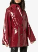 KASSL Editions button down patent raincoat