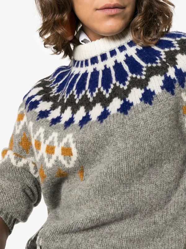 joseph patchwork sweater