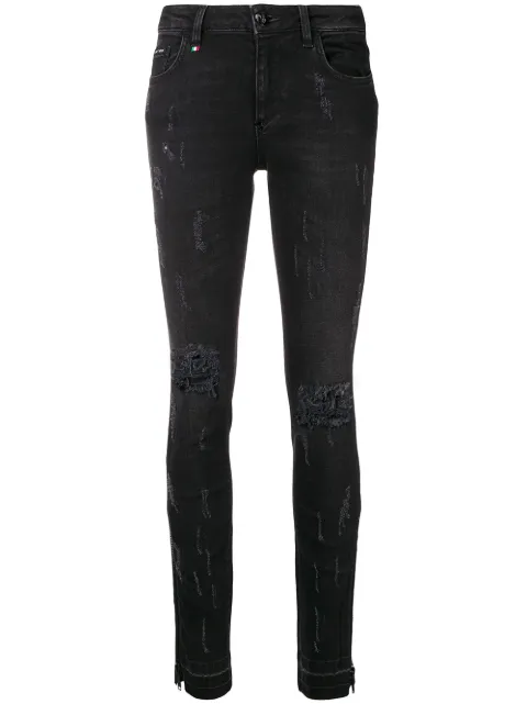 Philipp Plein distressed skinny jeans