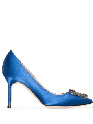 Manolo Blahnik Hangisi 90 サテンパンプス - Farfetch