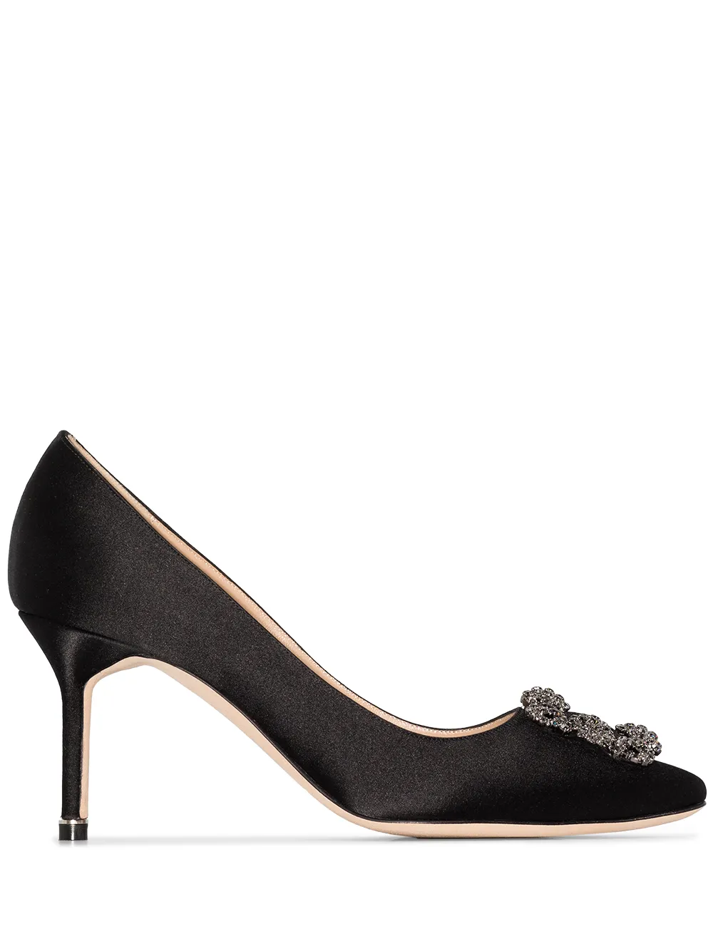 

Manolo Blahnik zapatillas Hangisi 70 - Negro