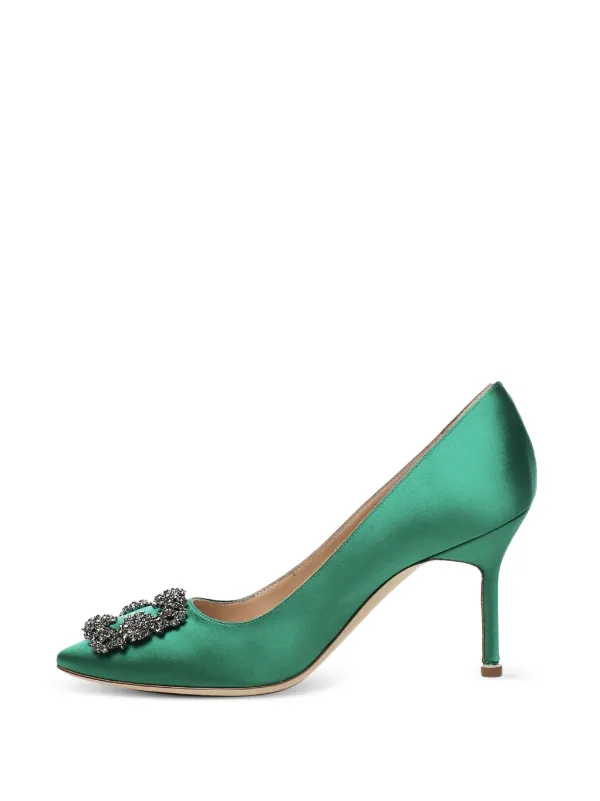 Manolo Blahnik Hangisi 90mm パンプス | グリーン | FARFETCH JP
