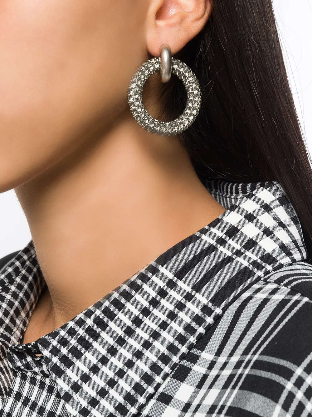 Balenciaga Hoop Giant耳坠 - Zilver