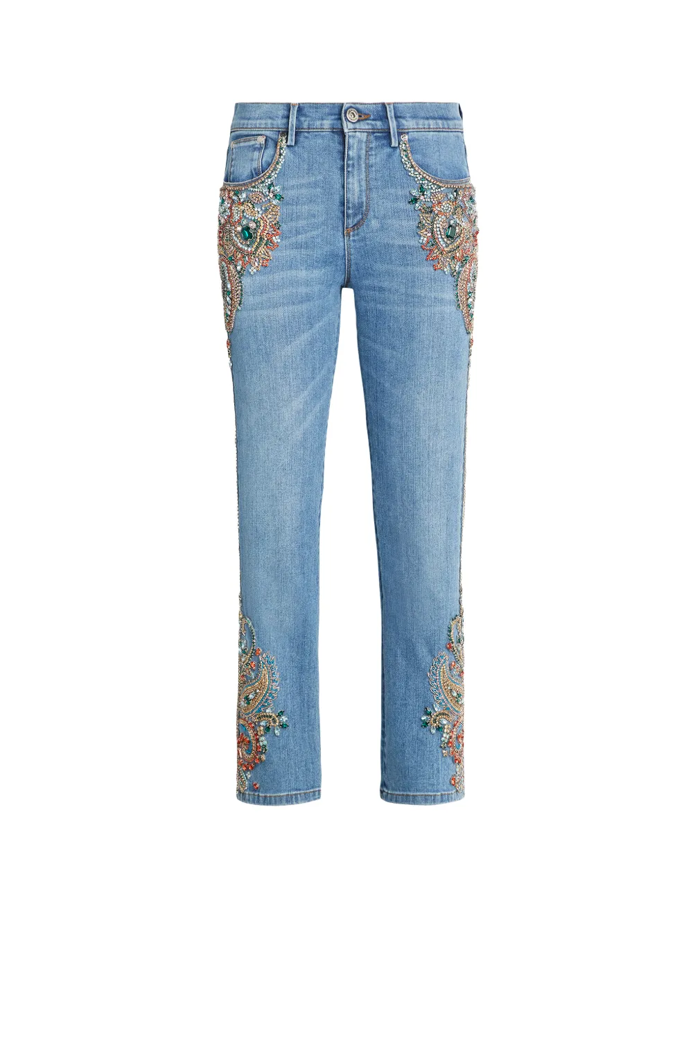 roberto cavalli sandblasted jeans