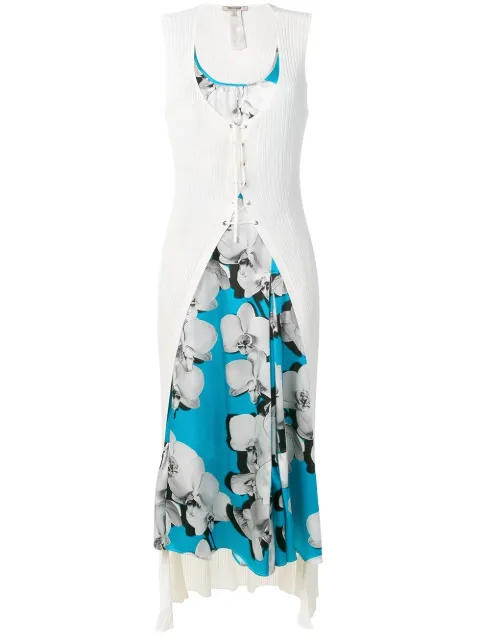Roberto Cavalli Hybrid cardigan dress