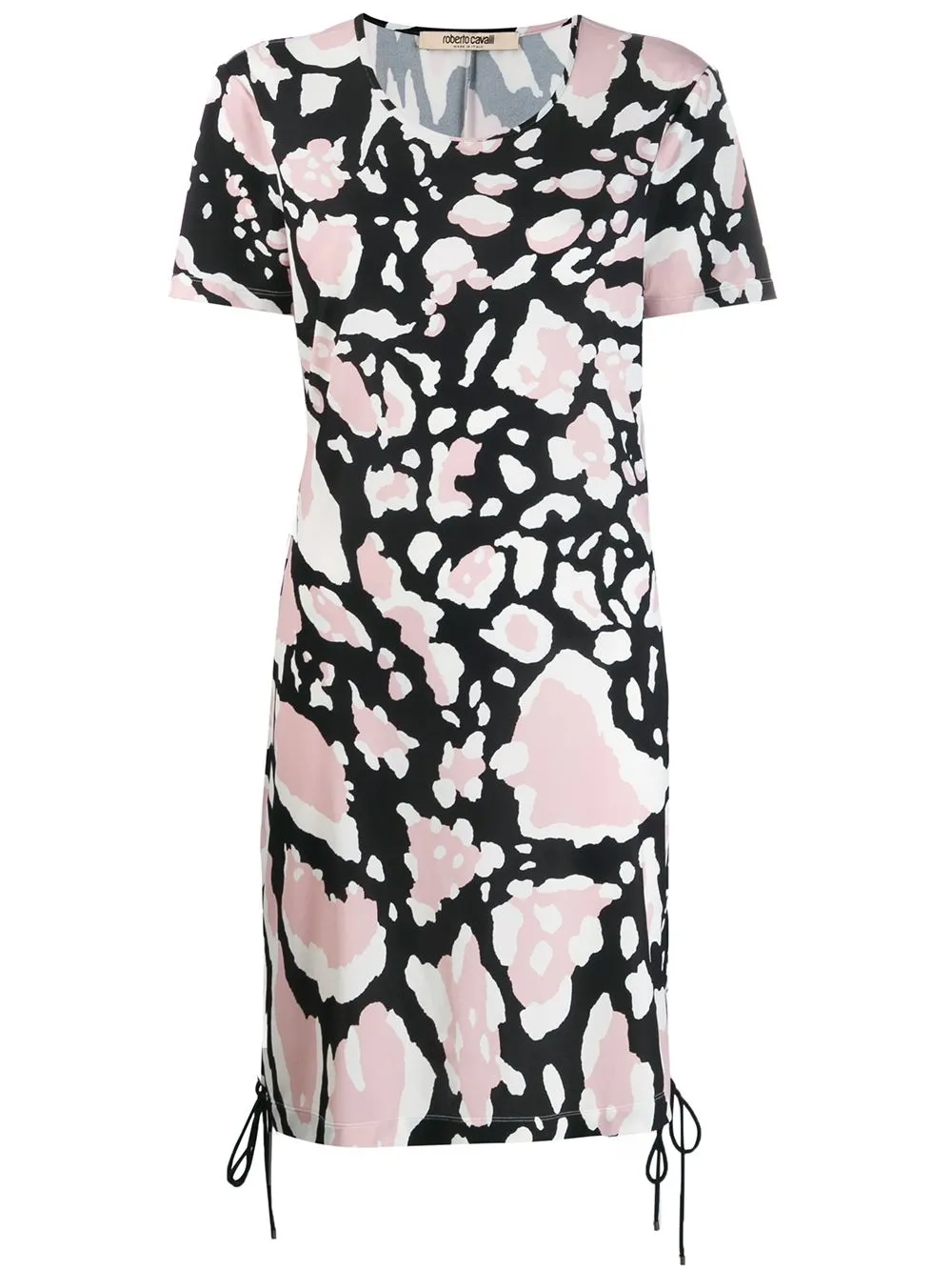 

Roberto Cavalli Macro Lynx Print Dress - Blanco