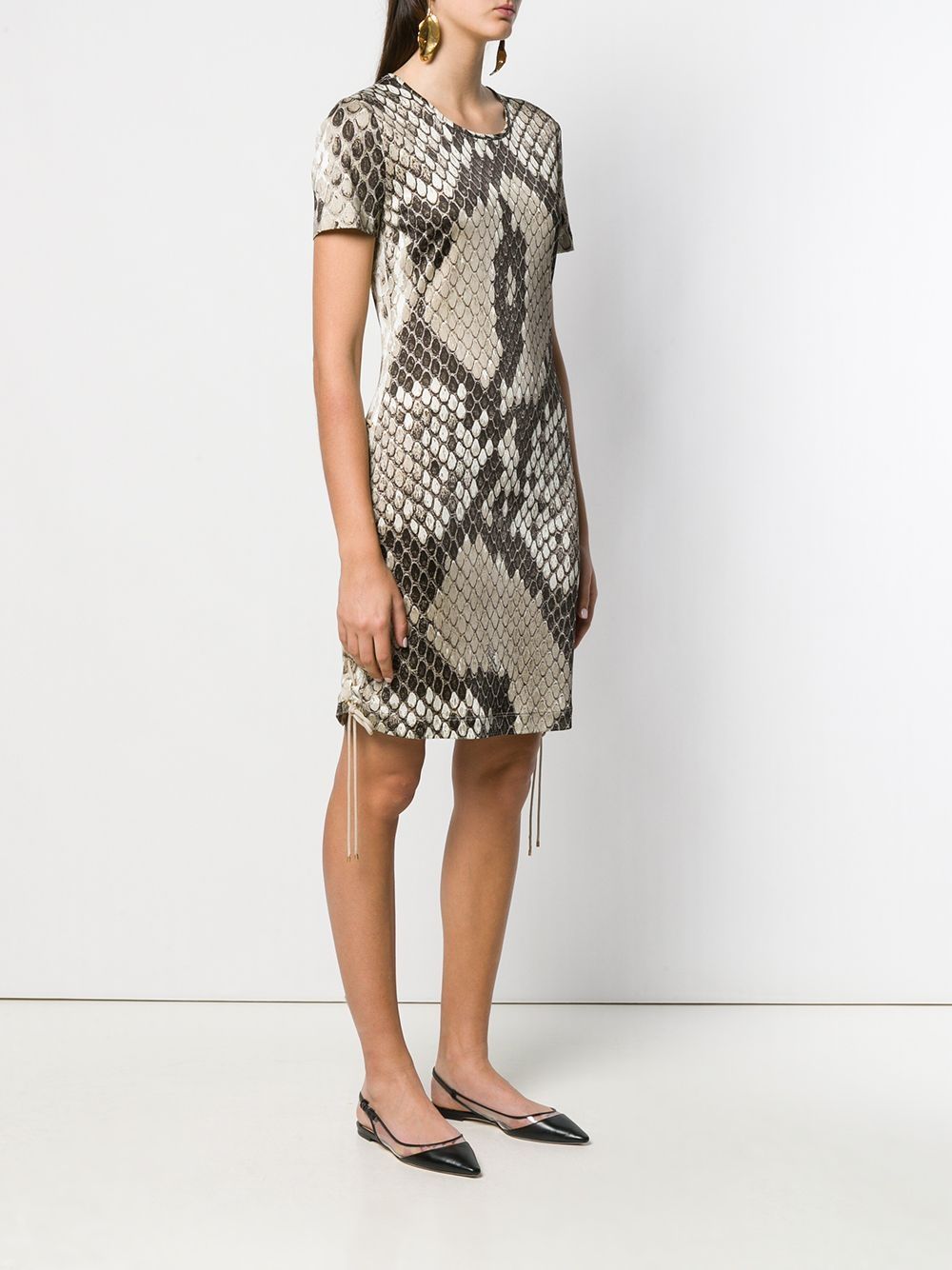 фото Roberto cavalli платье с принтом macro python