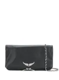 Zadig&Voltaire foldover zipped clutch - Black