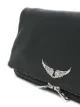 Zadig&Voltaire foldover zipped clutch