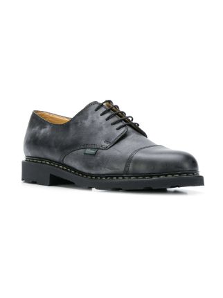 stained effect lace-up shoes展示图