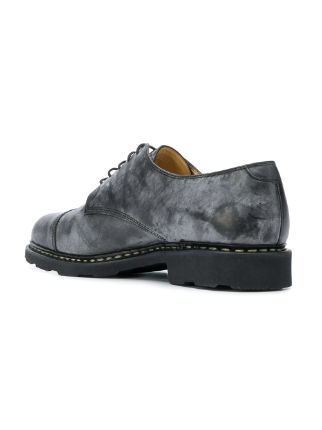 stained effect lace-up shoes展示图