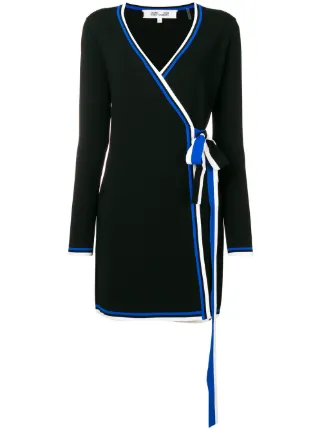 dvf sweater wrap dress