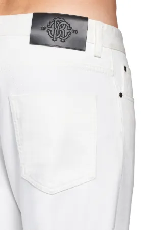 White relaxed fit jeans | Roberto 