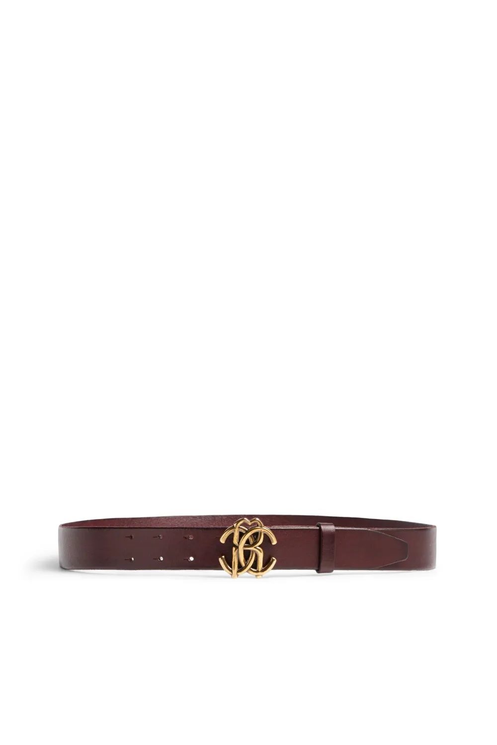 Click to view more detailed imagery on our partner's website Roberto Cavalli Rc Monogram Buckle Belt In Brown