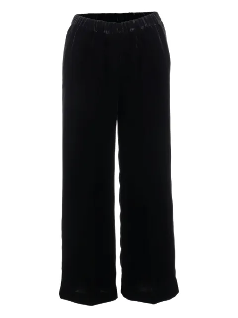 ASPESI velour wide-leg track pants