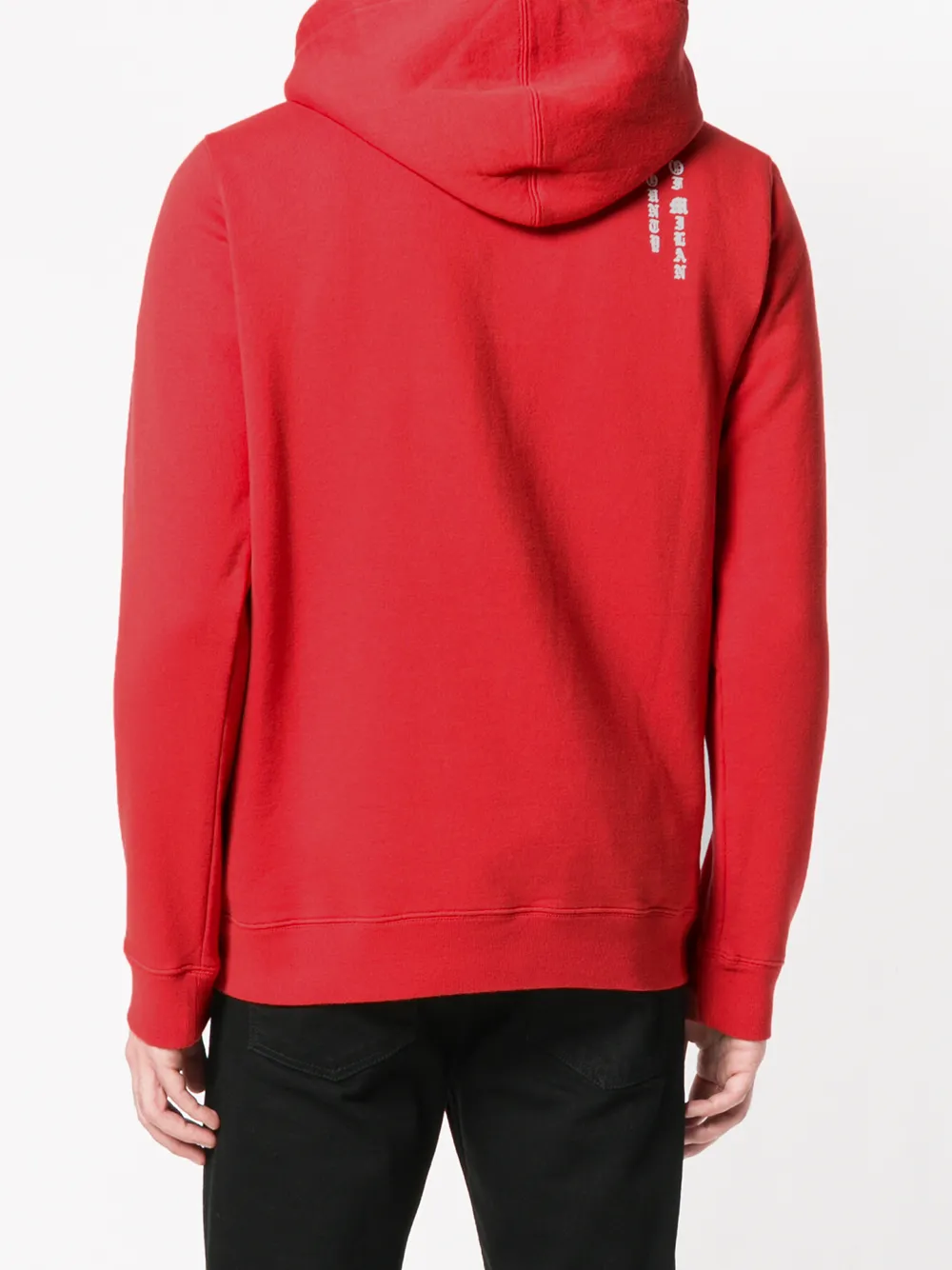 COUNTY OF MILAN schedel tattoo hoodie Rood