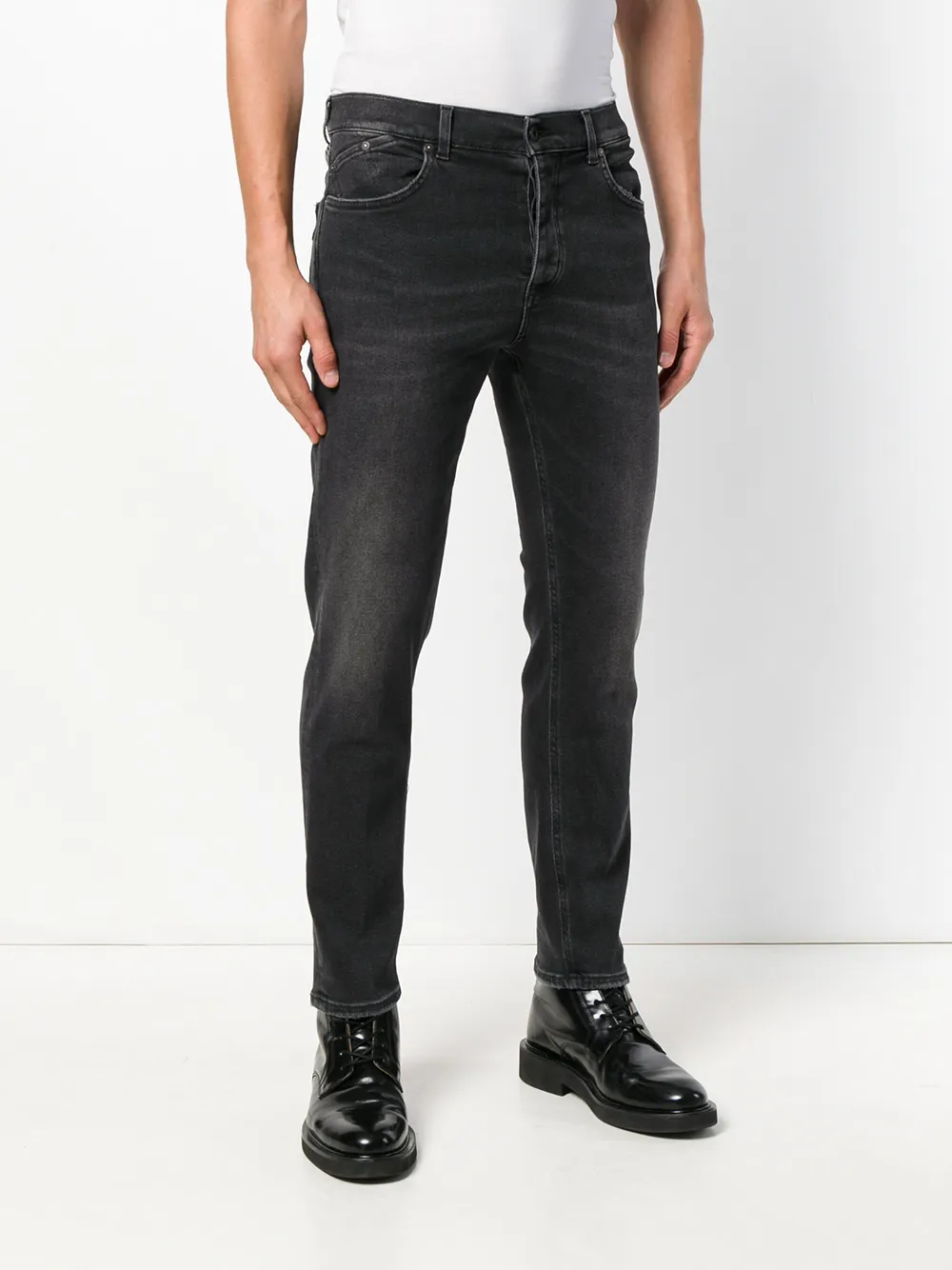 DONDUP Slim-fit jeans Zwart