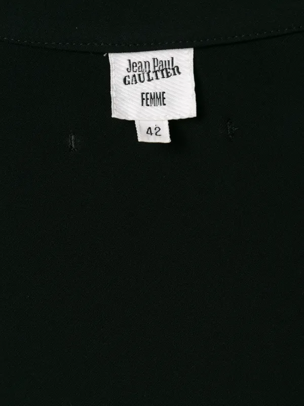 Jean Paul Gaultier Pre-Owned Diagonal Zip Jacket | Black | FARFETCH