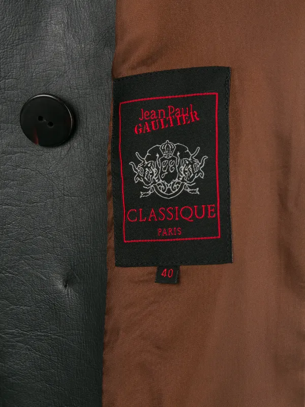 Jean Paul Gaultier Pre-Owned レザーコート | ブラック | FARFETCH JP