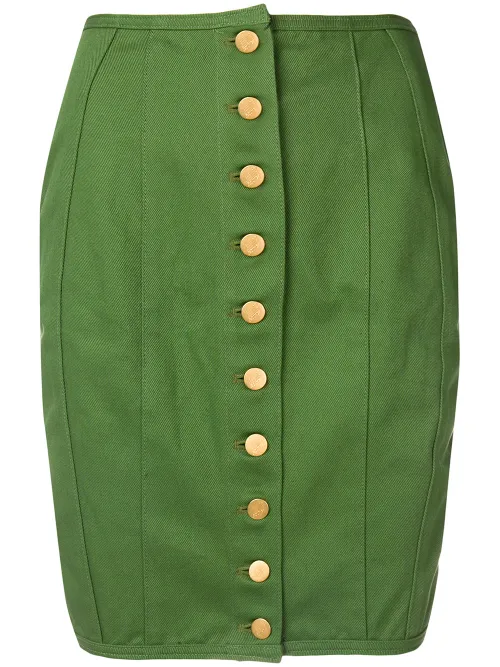 Lace-up detailing pencil skirt - Jean Paul Gaultier Pre-Owned - Modalova