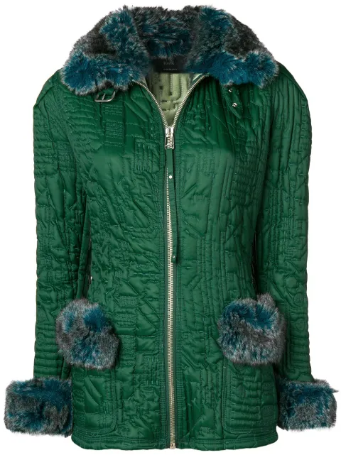 Jean Paul Gaultier Pre-Owned microship quilt fitted jacket