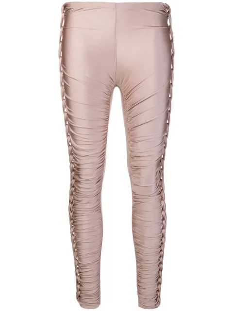 Jean Paul Gaultier Pre-Owned stretch plaited gathered trousers