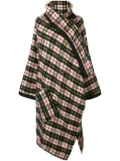 Jean Paul Gaultier Pre-Owned check shawl-collar coat - Multicolour