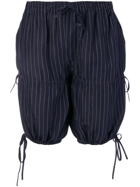 Jean Paul Gaultier Pre-Owned pinstripe gathered shorts