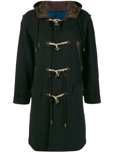 Jean Paul Gaultier Pre-Owned معطف متوسط ​​الطول من القماش الخشن