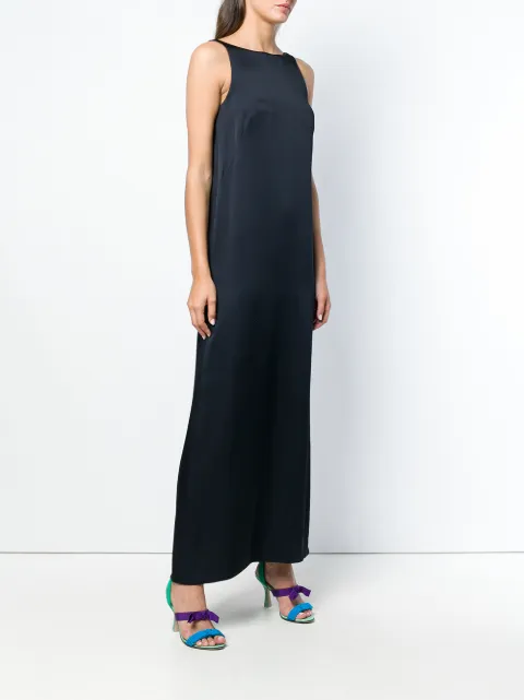v back maxi dress